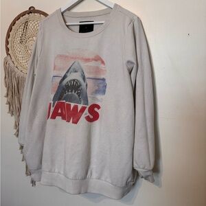 Torrid Cream Jaws Graphic Sweater